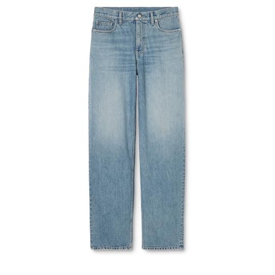 Cotton denim pants by undefined