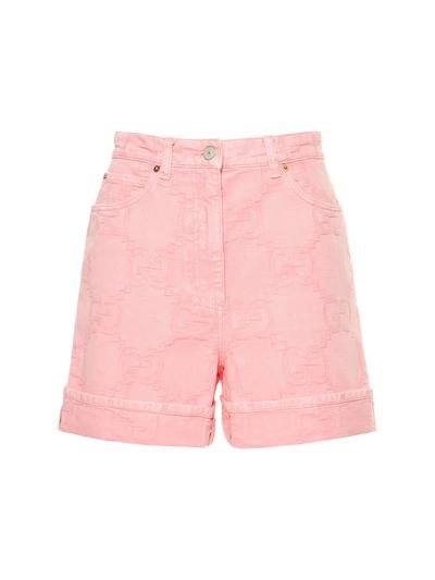 Cotton denim shorts by GUCCI