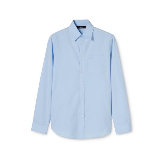 Cotton poplin shirt with embroidery by GUCCI