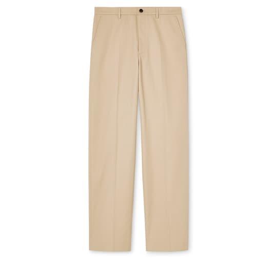 Cotton twill pants with embroidery by GUCCI
