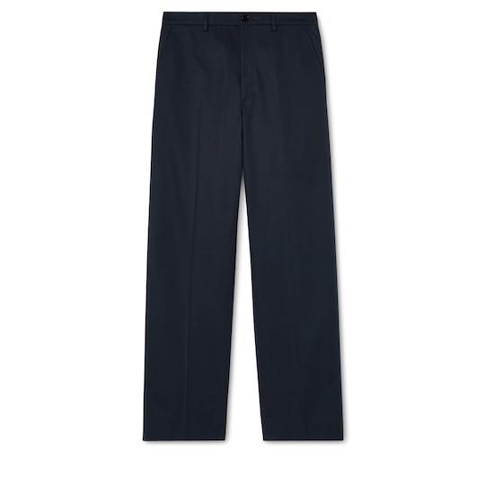 Cotton twill pants with embroidery by GUCCI