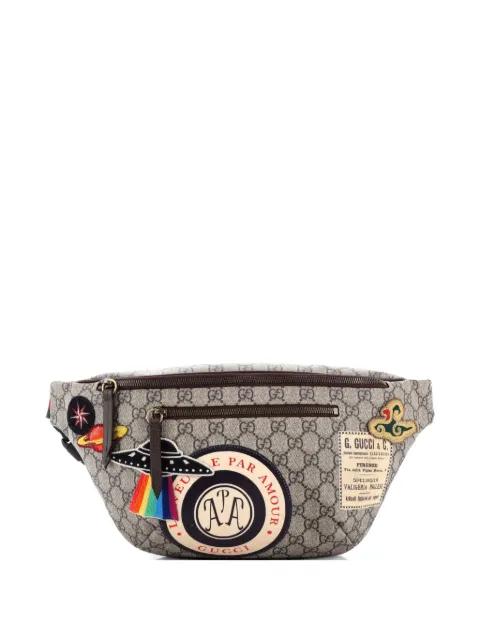 Courrier Zip GG Coated Canvas with Applique belt bag by GUCCI 