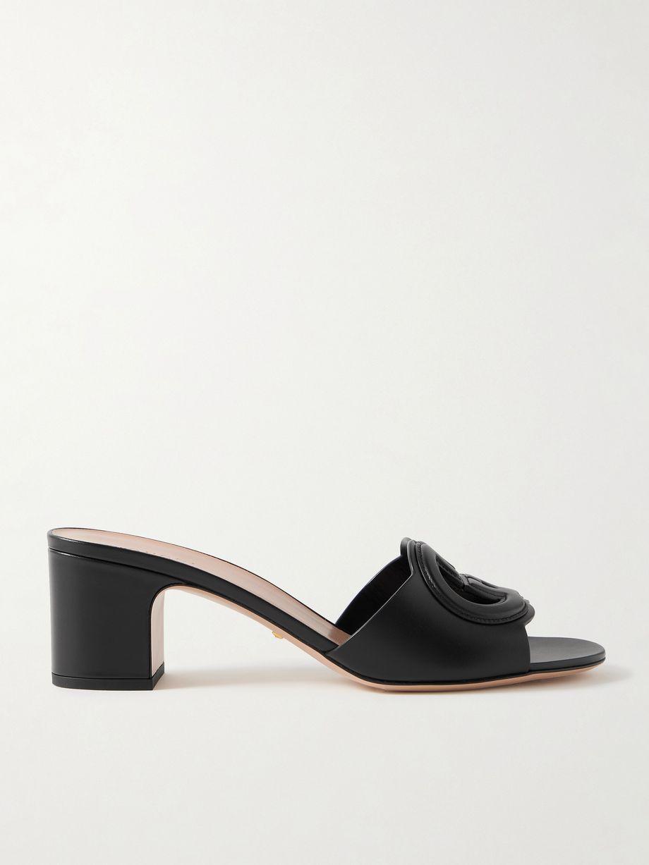Cutout leather mules by GUCCI