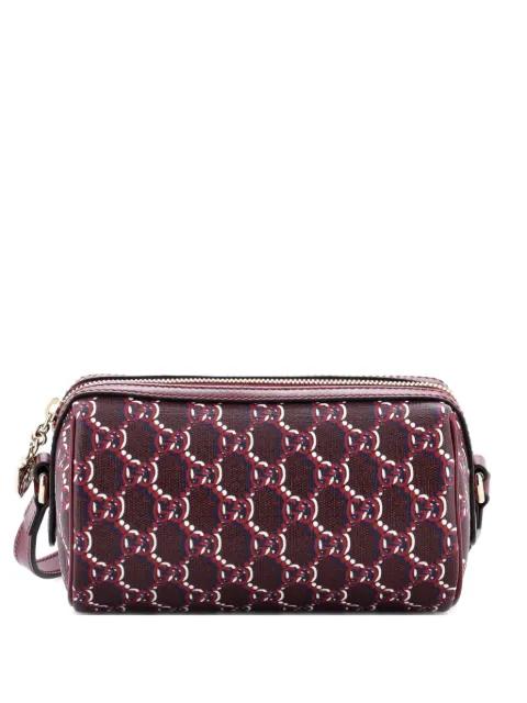 Cylindrical GG Shadow Coated Canvas Mini shoulder bag by GUCCI 