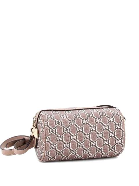 Cylindrical GG Shadow Coated Canvas Mini shoulder bag by GUCCI 
