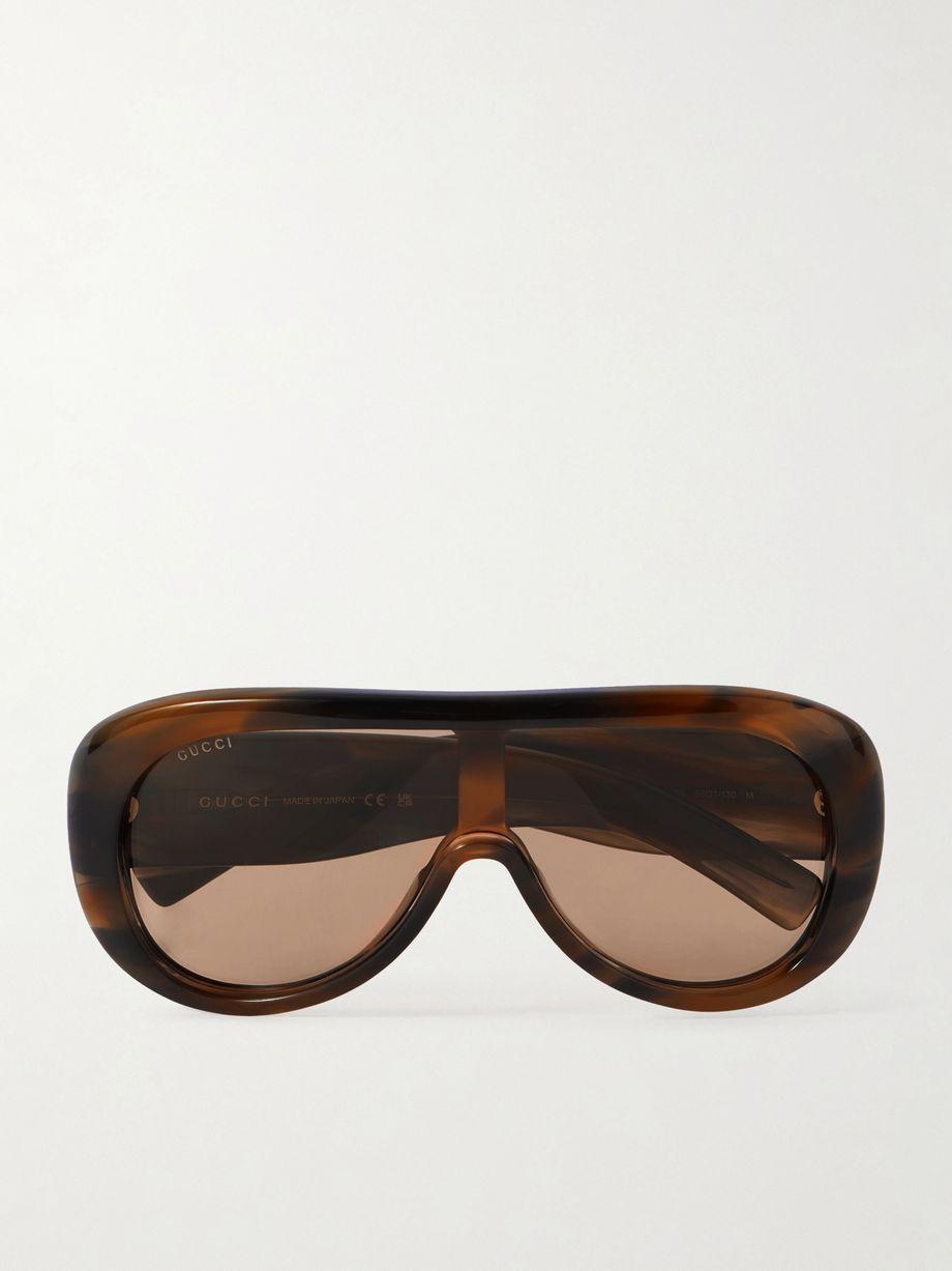 D-frame tortoiseshell acetate sunglasses by GUCCI D-frame tortoiseshell acetate sunglasses by GUCCI