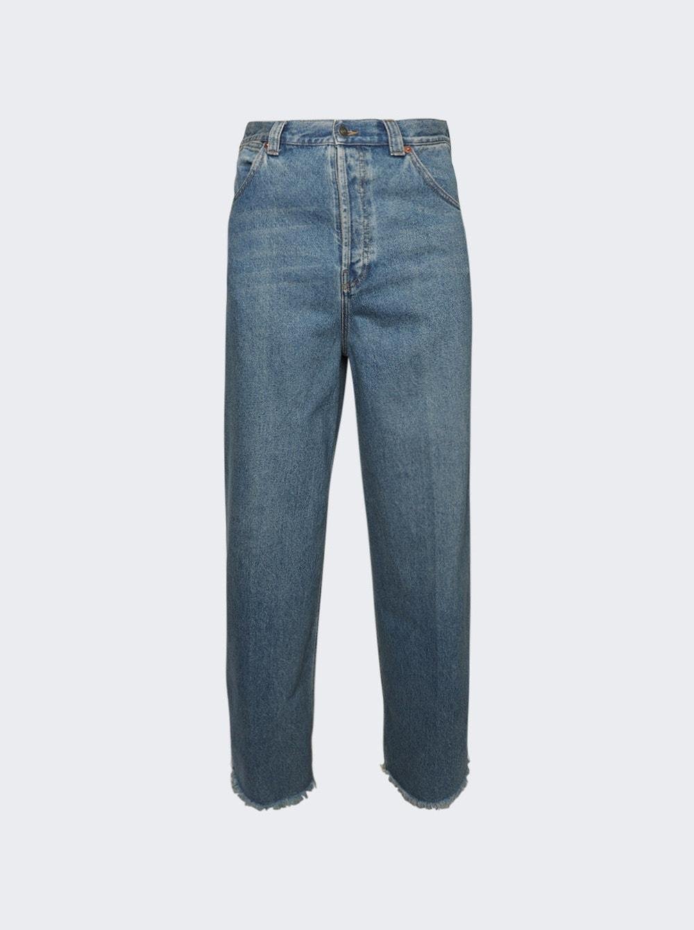 Denim Pant With Label Blue  | The Webster by GUCCI