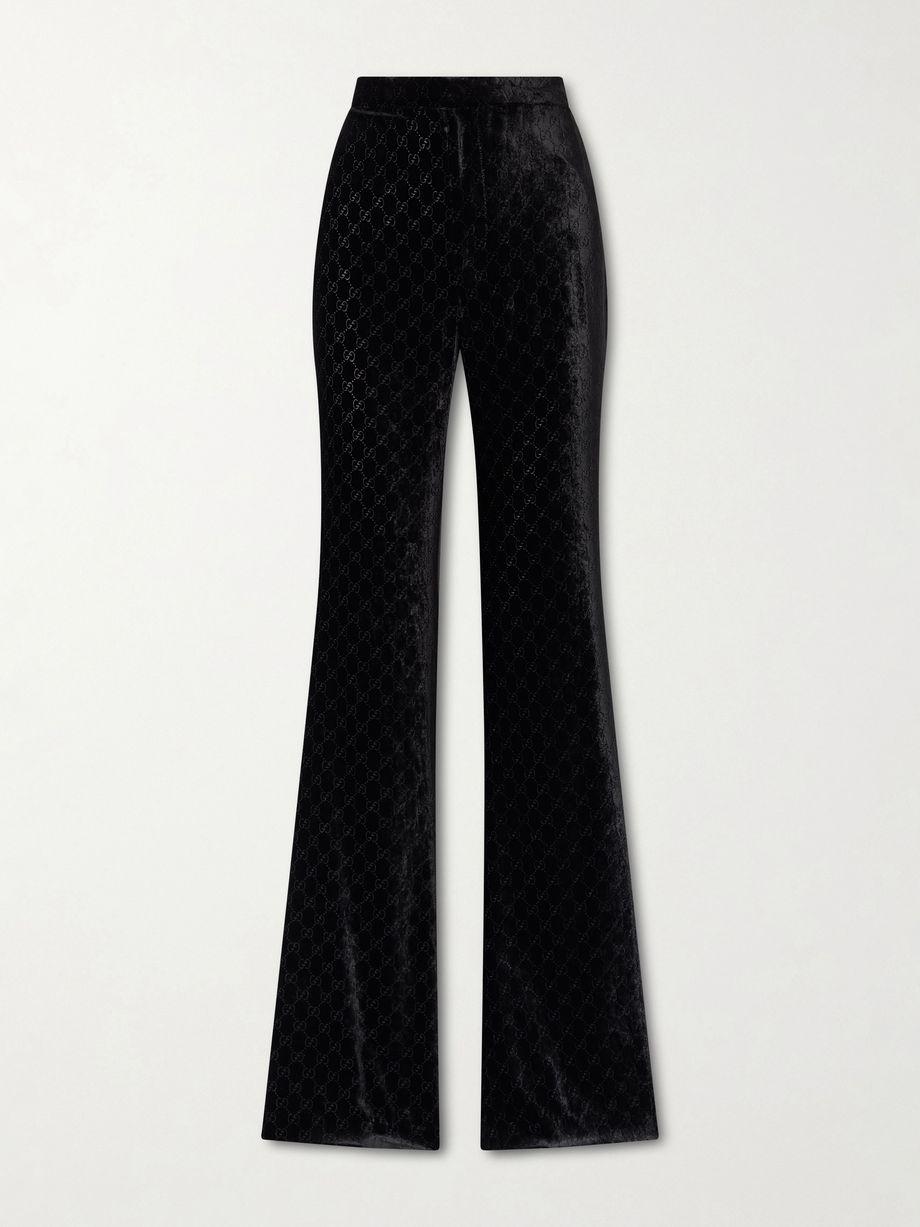 Devoré-velvet pants by GUCCI