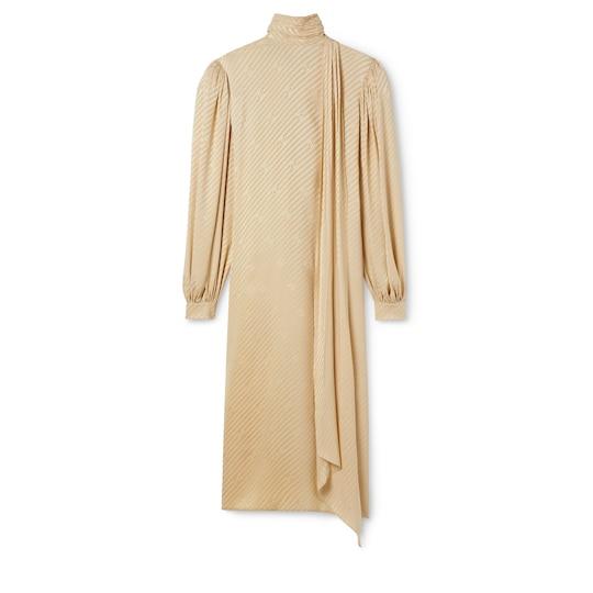 Diagonal GG silk jacquard dress by GUCCI