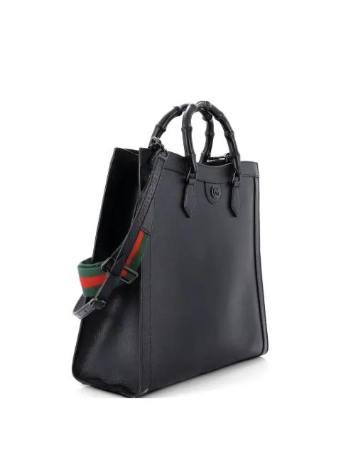 Diana NM Bamboo Handle Leather Large tote bag by GUCCI 