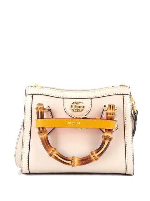 Diana NM Bamboo Handle Tote Leather Mini crossbody bag by GUCCI 