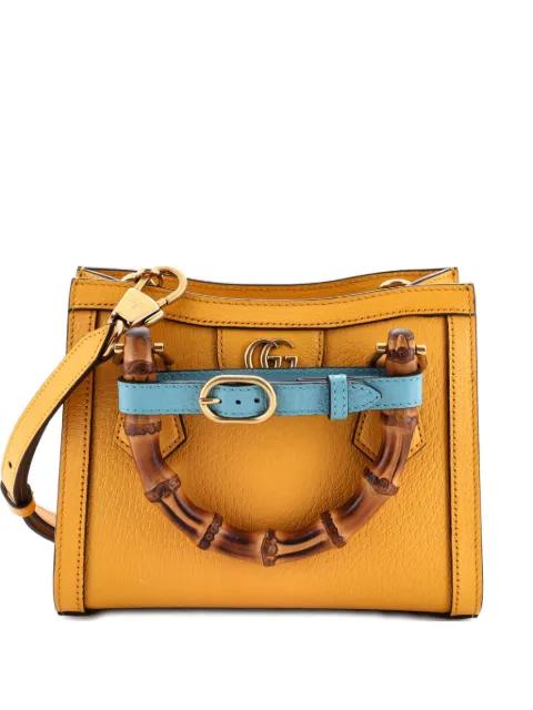 Diana NM Bamboo Handle Tote Leather Mini crossbody bag by GUCCI 