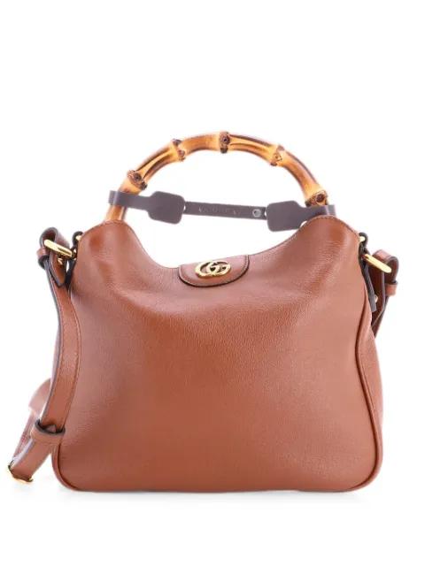 Diana NM Bamboo Shoulder Bag Leather Small tote bag by GUCCI 