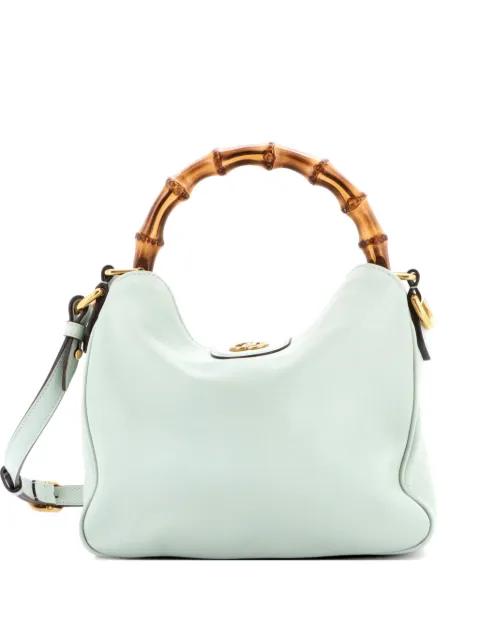 Diana NM Bamboo Shoulder Bag Leather Small tote bag by GUCCI 