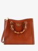 Diana NM Logo Bamboo Handle Tote Embossed Leather Small shoulder bag by GUCCI Diana NM Logo Bamboo Handle Tote Embossed Leather Small shoulder bag by GUCCI
