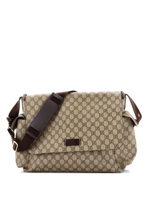 Diaper Bag GG Coated Canvas crossbody bag by GUCCI 