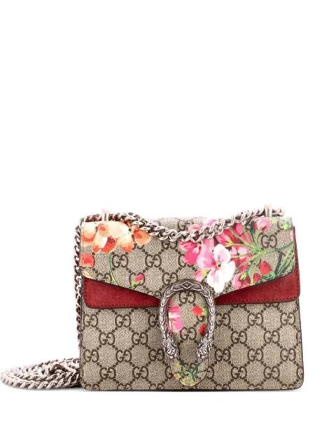 Dionysus Bag Blooms Print GG Coated Canvas Mini shoulder bag by GUCCI 