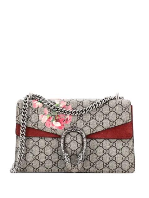 Dionysus Bag Blooms Print GG Coated Canvas Small shoulder bag by GUCCI 