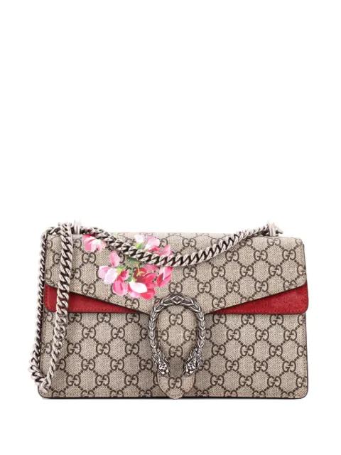 Dionysus Bag Blooms Print GG Coated Canvas Small shoulder bag by GUCCI 