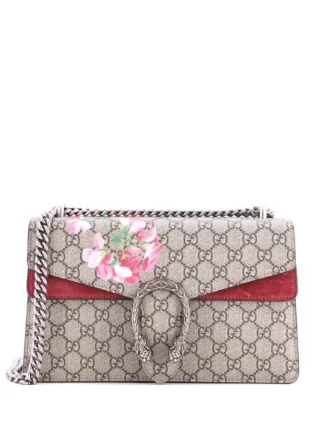 Dionysus Bag Blooms Print GG Coated Canvas Small shoulder bag by GUCCI 