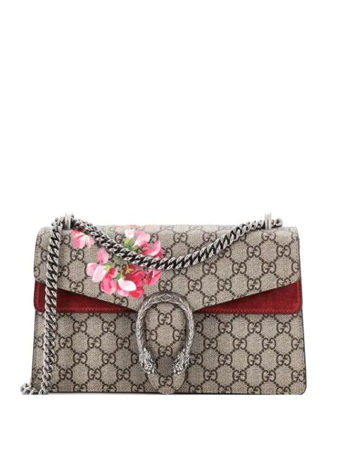 Dionysus Bag Blooms Print GG Coated Canvas Small shoulder bag by GUCCI 