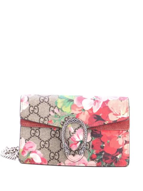 Dionysus Bag Blooms Print GG Coated Canvas Super Mini crossbody bag by GUCCI 