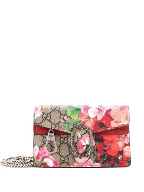 Dionysus Bag Blooms Print GG Coated Canvas Super Mini crossbody bag by GUCCI 