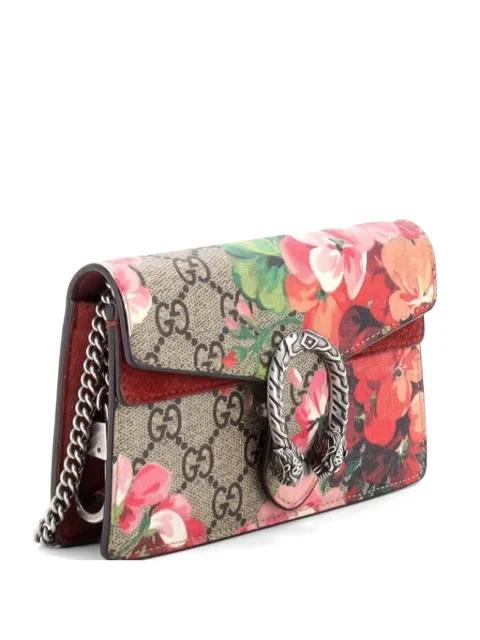 Dionysus Bag Blooms Print GG Coated Canvas Super Mini crossbody bag by GUCCI 