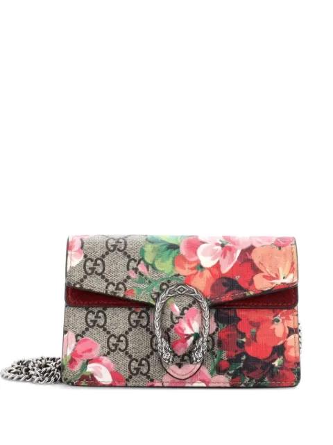 Dionysus Bag Blooms Print GG Coated Canvas Super Mini crossbody bag by GUCCI 