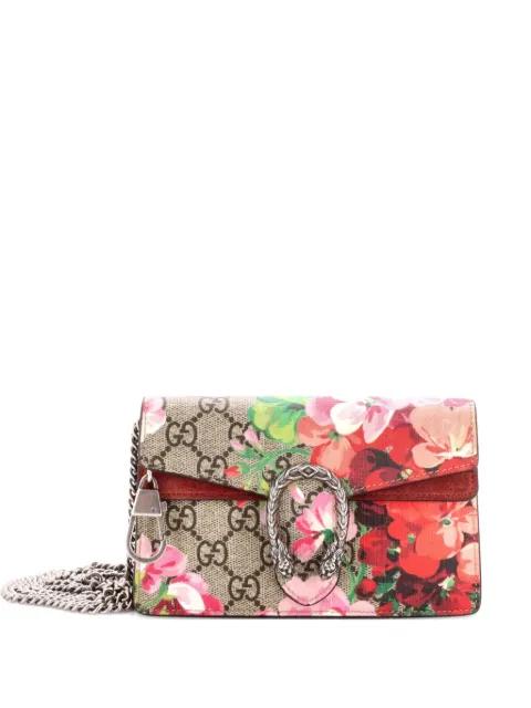 Dionysus Bag Blooms Print GG Coated Canvas Super Mini crossbody bag by GUCCI 