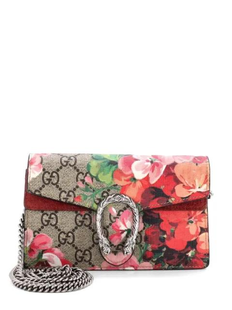 Dionysus Bag Blooms Print GG Coated Canvas Super Mini crossbody bag by GUCCI 