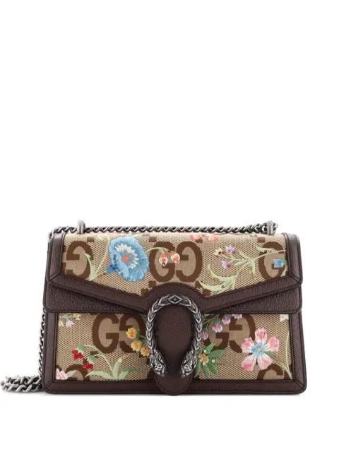Dionysus Bag Embroidered Jumbo GG Canvas Small shoulder bag by GUCCI 