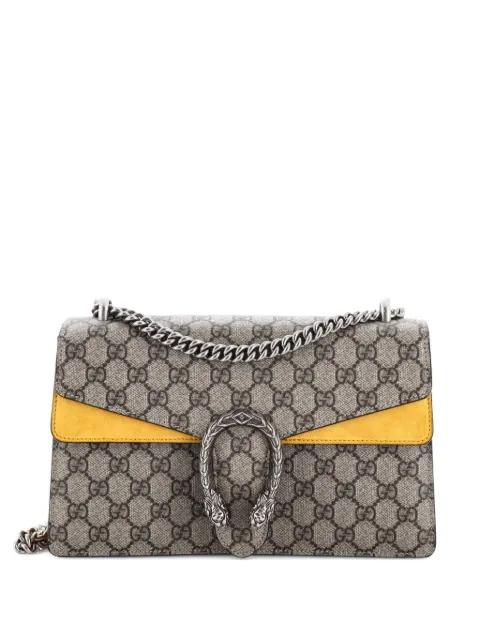 Dionysus Bag GG Coated Canvas and Leather Small shoulder bag by GUCCI 