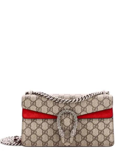 Dionysus Bag GG Coated Canvas with Crystal Embellished Metal Small shoulder bag by GUCCI 