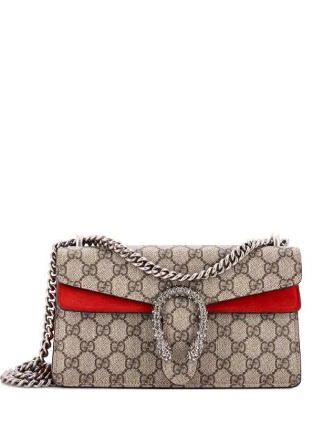 Dionysus Bag GG Coated Canvas with Crystal Embellished Metal Small shoulder bag by GUCCI 