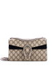 Dionysus Bag GG Coated Canvas with Crystal Embellished Metal Small shoulder bag by GUCCI Dionysus Bag GG Coated Canvas with Crystal Embellished Metal Small shoulder bag by GUCCI