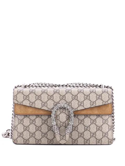 Dionysus Bag GG Coated Canvas with Crystal Embellished Metal Small shoulder bag by GUCCI 