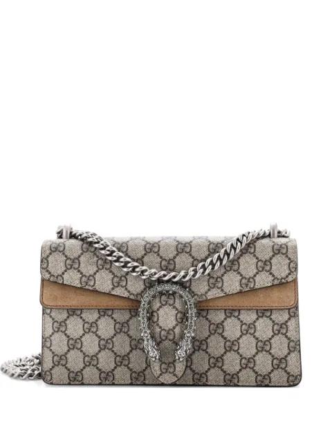 Dionysus Bag GG Coated Canvas with Crystal Embellished Metal Small shoulder bag by GUCCI 