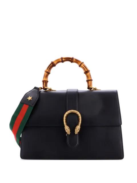 Dionysus Bamboo Top Handle Bag Leather Large satchel by GUCCI 