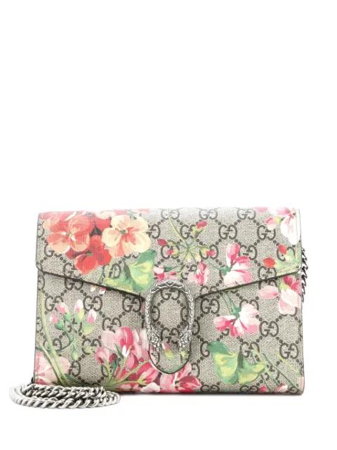 Dionysus Chain Wallet Blooms Print GG Coated Canvas Small crossbody bag by GUCCI 
