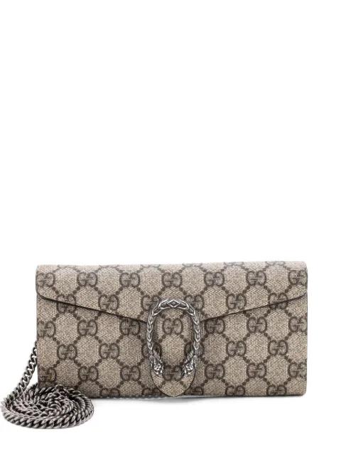 Dionysus Chain Wallet GG Coated Canvas Long clutch bag by GUCCI Dionysus Chain Wallet GG Coated Canvas Long clutch bag by GUCCI