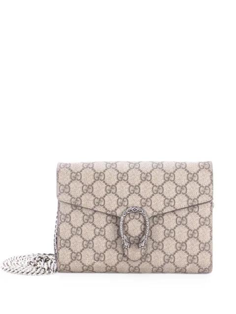 Dionysus Chain Wallet GG Coated Canvas Small crossbody bag by GUCCI 