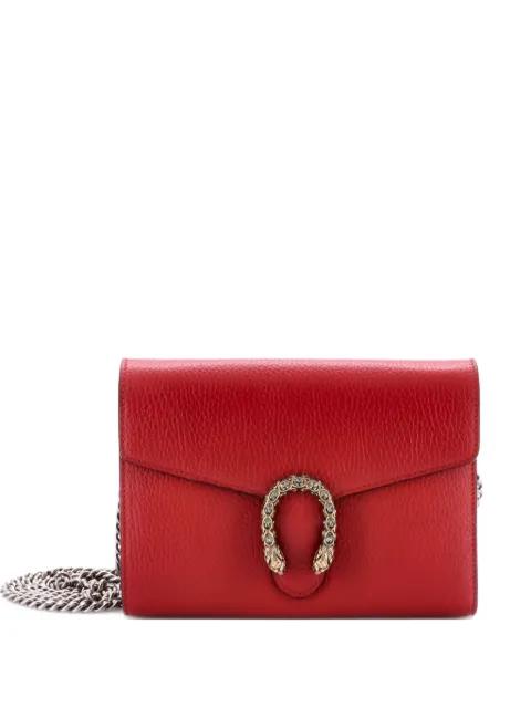 Dionysus Chain Wallet Leather with Embellished Detail Small crossbody bag by GUCCI 