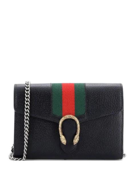 Dionysus Web Chain Wallet Leather Small crossbody bag by GUCCI 