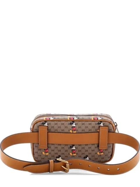 Disney Mickey Mouse Printed Mini GG Coated Canvas Small belt bag by GUCCI 