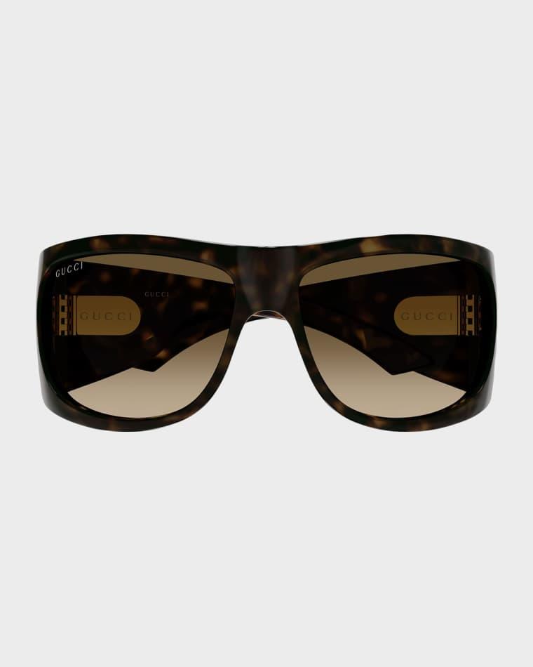 Double G 66mm Square Sunglasses by GUCCI