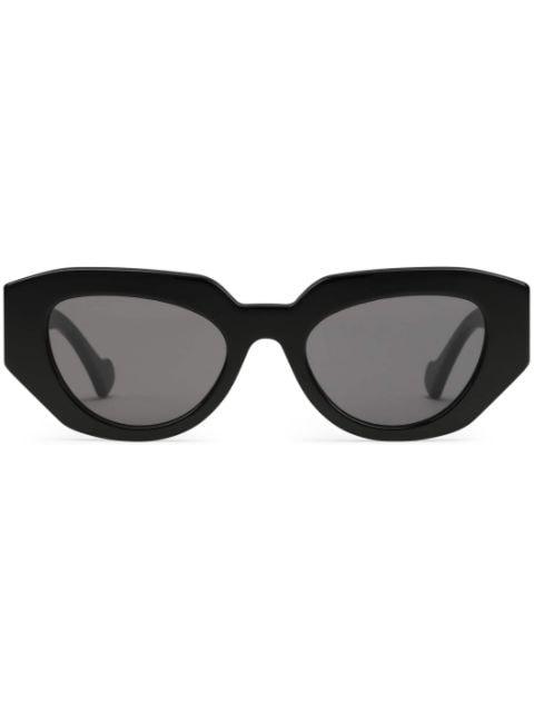 Double G geometric-frame sunglasses by GUCCI