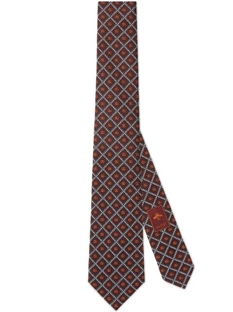 Double G jacquard tie by GUCCI