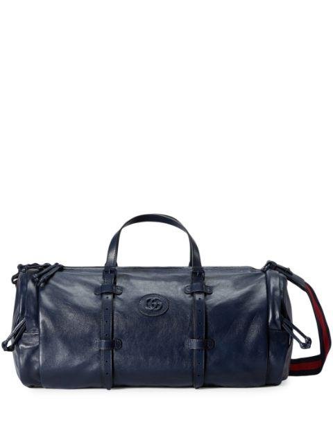 Double-G leather duffle bag by GUCCI