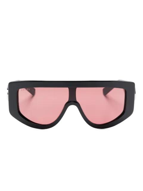 Double G-plaque sunglasses by GUCCI